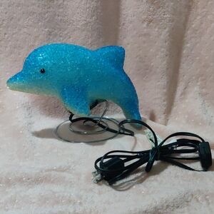 Vintage Dolphin Light Up Lamp